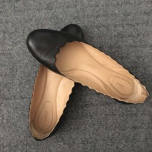 Chloe Lauren Scalloped Ballerina Flats.